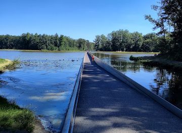 belgium/campine-kempen/landmark/cycling-through-water-bokrijk
