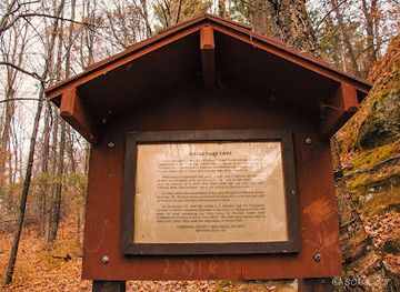 wisconsin/great-river-road/landmark/irvine-park-cave-historical-marker