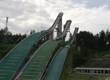 Ski Jumper Statue
