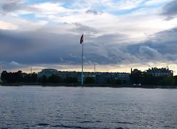 Latvian flagpole