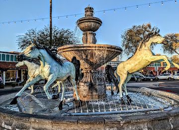 arizona/scottsdale/landmark/bronze-horse-fountain-by-bob-parks