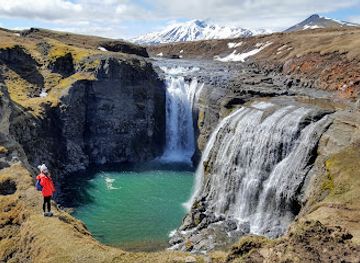 iceland/highlands/landmark/kirkjufoss