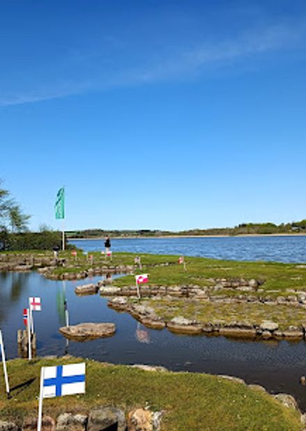 Worldmap at Klejtrup Lake