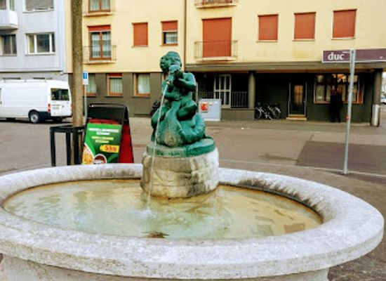 switzerland/basel/landmark/boy-with-swan-fountain
