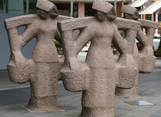 singapore/chinatown/landmark/samsui-women-statue