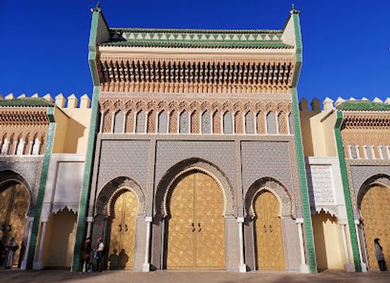 morocco/fes/landmark/puertas-del-palacio-real-de-fez