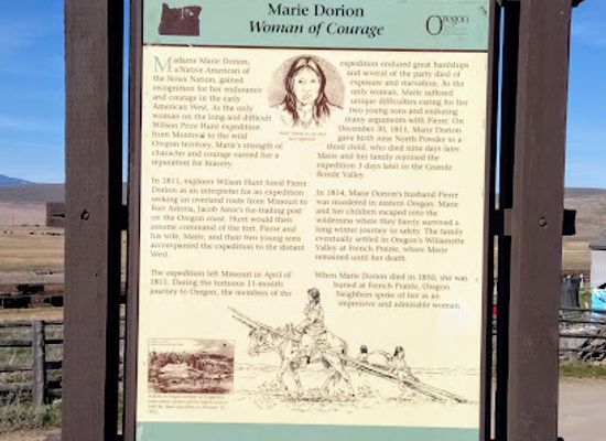 oregon/union-county/landmark/marie-dorian-historical-marker
