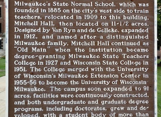 wisconsin/milwaukee/landmark/historical-marker-308-the-university-of-wisconsin-milwaukee