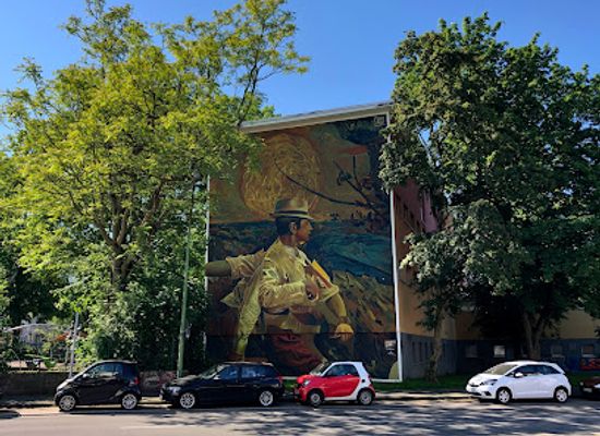 germany/essen/landmark/hauswand-gemalde-engelbertstrasse