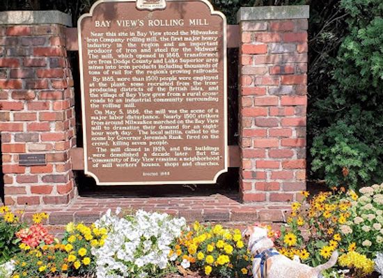 wisconsin/milwaukee/bay-view/landmark/wisconsin-state-historical-marker-275-bay-view-s-rolling-mill