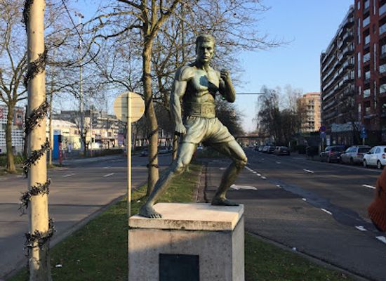 belgium/brussels/anderlecht/landmark/jean-claude-van-damme-statue