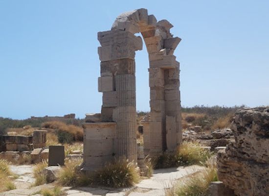 libya/leptis-magna/landmark/the-arch-of-trajan