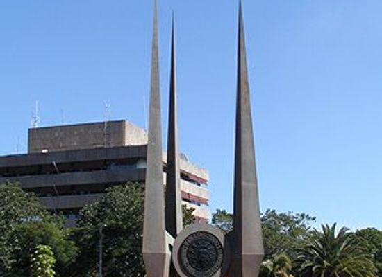 zambia/lusaka/longacres/landmark/monument-to-the-3rd-non-aligned-conference-in-1970