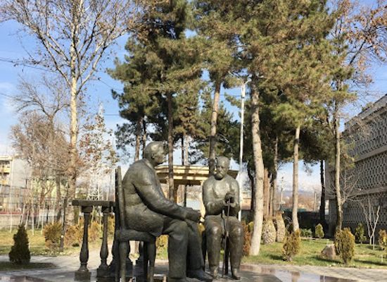 tajikistan/vahdat/landmark/monument-to-sadriddin-aini-and-maxim-gorky