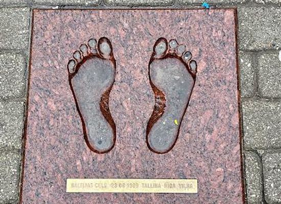 latvia/semigallia/landmark/baltic-way-footstep