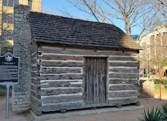 texas/central-texas/landmark/log-cabin-pioneers-texas-state-historical-marker