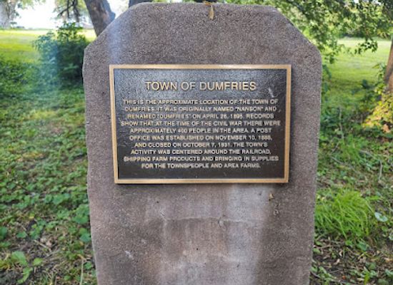 iowa/missouri-river-valley/landmark/town-of-dumfries-historical-marker