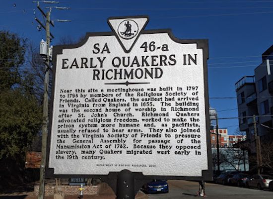 virginia/greater-richmond-region/landmark/early-quakers-in-richmond-historical-marker