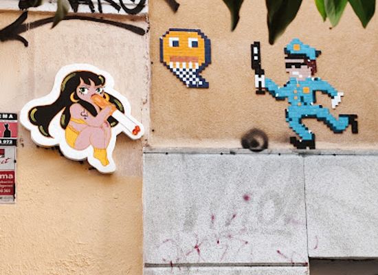 spain/madrid/malasana/landmark/graffiti