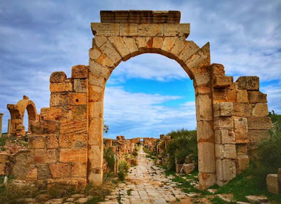 libya/leptis-magna/landmark/the-amphitheatre-of-leptis-magna