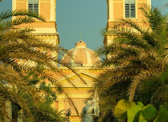 india/pondicherry/white-town/landmark/joan-of-arc-statue
