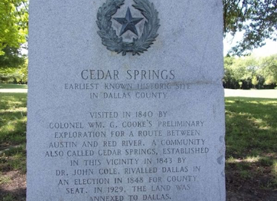 texas/dallas/landmark/cedar-springs-texas-centennial-marker