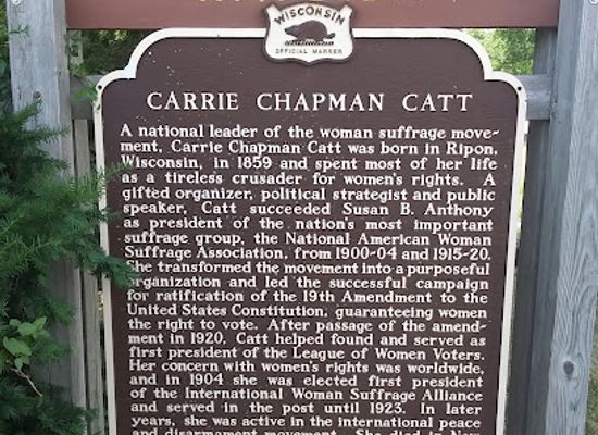 wisconsin/southern-wisconsin/landmark/wisconsin-state-historical-marker-273-carrie-chapman-catt