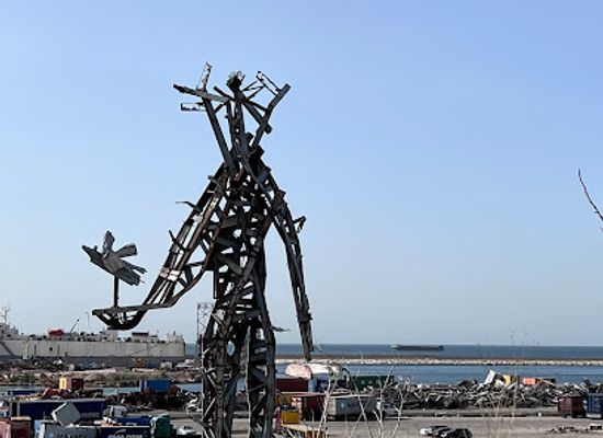 lebanon/beirut/gemmayzeh/landmark/the-gesture-memorial-04-august-2020-blast