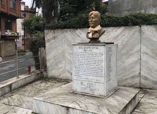 nepal/patan/landmark/arun-thapa-statue