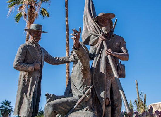 arizona/tucson/fourth-avenue/landmark/exchange-at-the-presidio-the-mormon-battalion-enters-tucson