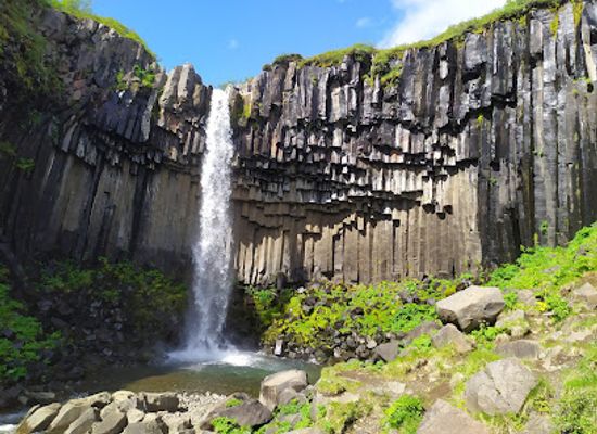 iceland/highlands/landmark/svartifoss