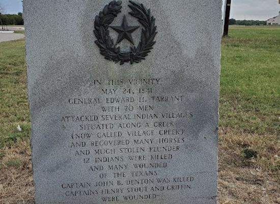 texas/west-texas/landmark/general-edward-h-tarrant-texas-centennial-marker