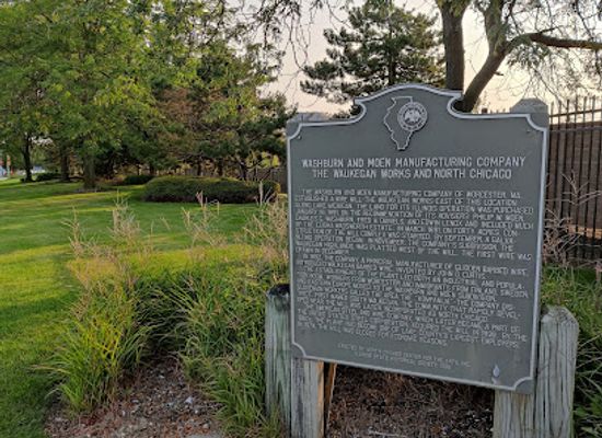 illinois/northwestern-illinois/landmark/washburn-and-moen-manufacturing-co-said-historical-marker