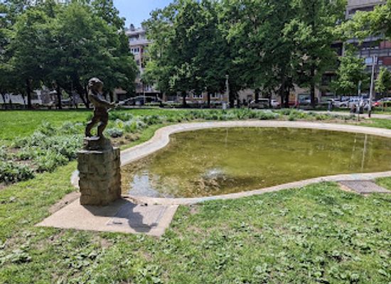 croatia/zagreb/landmark/standing-nude-boy-sculpture