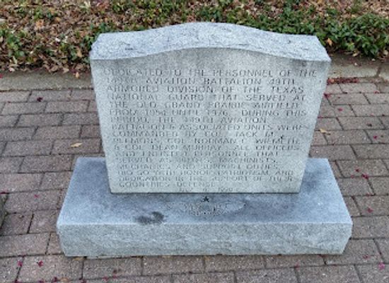 texas/blackland-prairie/landmark/grand-prairie-airfield-texas-state-historical-marker