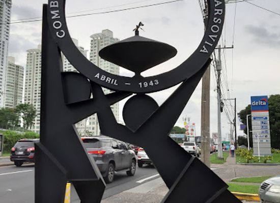 panama/panama-city/el-cangrejo/landmark/monumento-a-los-combatientes-del-gueto-de-varsovia