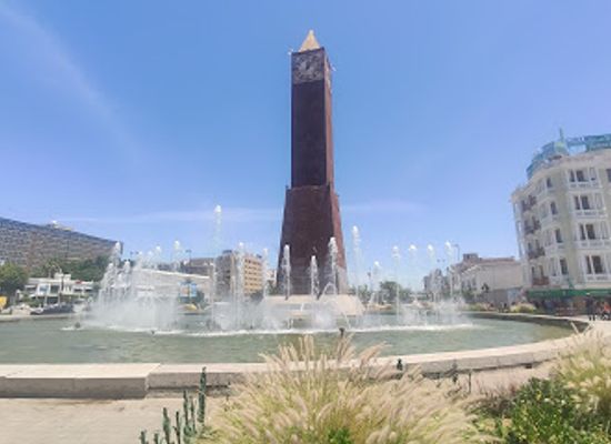 tunisia/tunis/bab-el-bhar/landmark/avenue-habib-bourguiba-clocktower