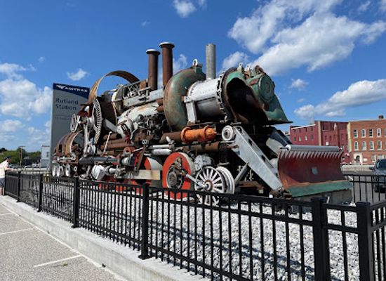 vermont/rutland/landmark/steampunk-locomotive