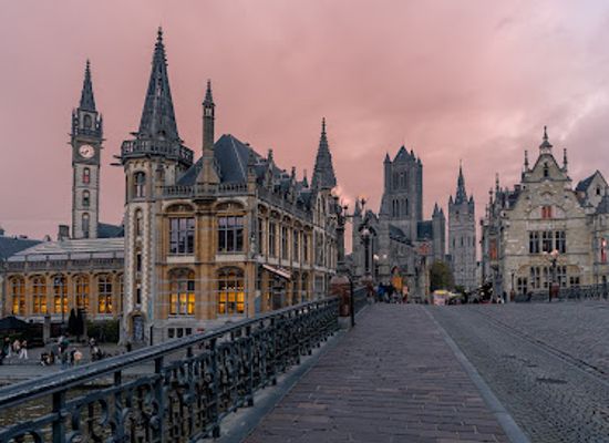 belgium/ghent/korenmarkt/landmark/saint-michael-s-bridge