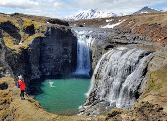 iceland/highlands/landmark/kirkjufoss