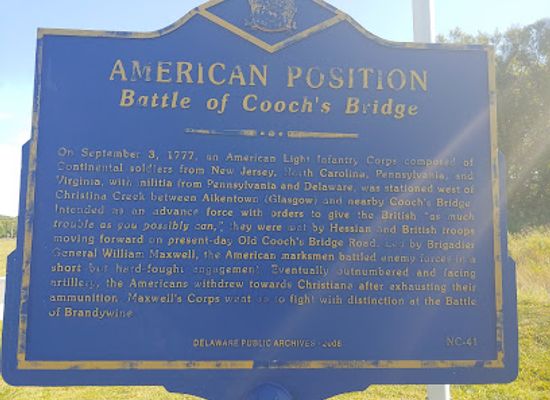 delaware/the-dover-metropolitan-area/landmark/cooch-s-bridge-battlefield