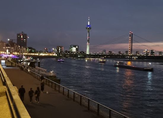 germany/dusseldorf/medienhafen/landmark/rheintreppe