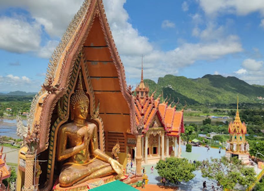 Discover serenity and breathtaking views at Wat Tham Suea, Kanchanaburi's iconic Tiger Cave Temple, a true treasure of Thai culture and spirituality.