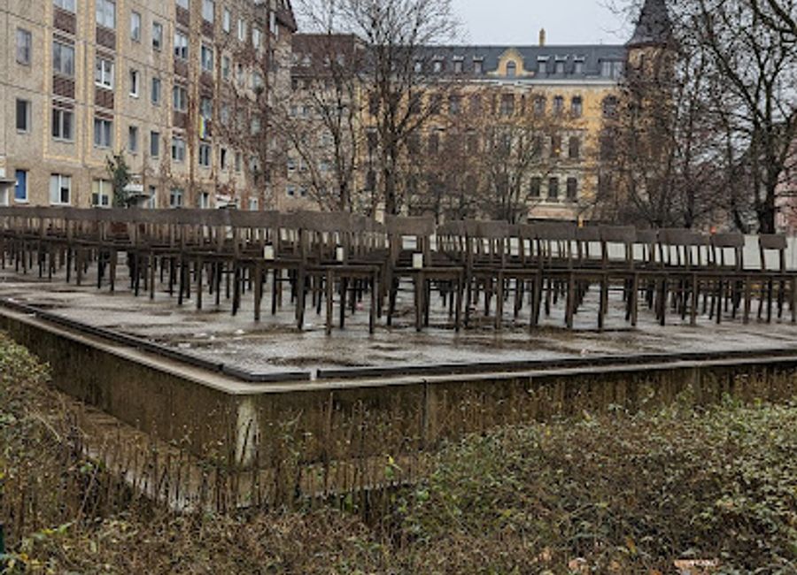 A poignant memorial in Leipzig honoring the 14,000 Jewish citizens who perished in the Holocaust, marking the site of the city's destroyed main synagogue and promoting reflection.