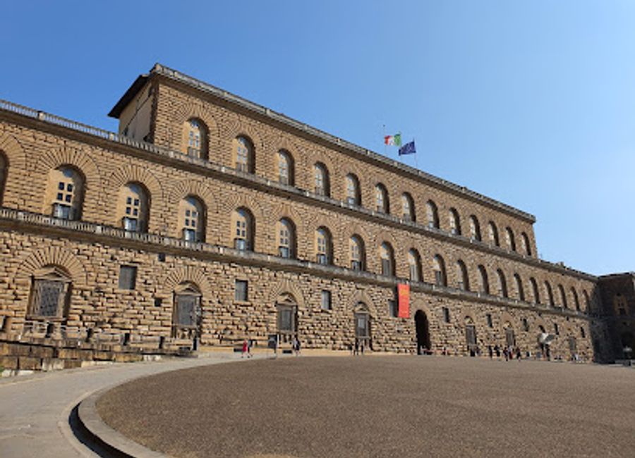 Explore the opulent halls and vast art collections of Pitti Palace, a Renaissance gem and former residence of the Medici family in Florence, Italy.