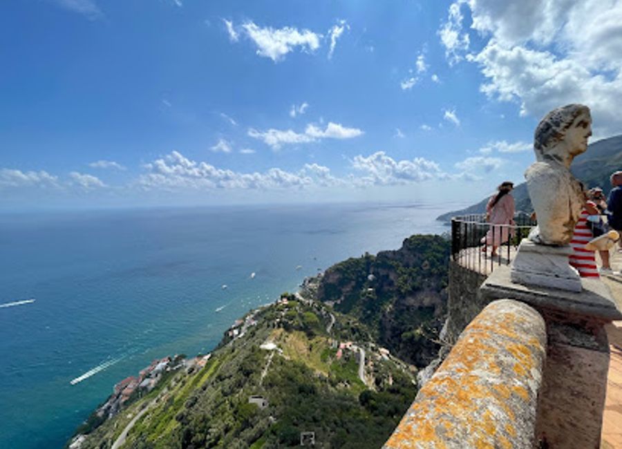 Discover the stunning Villa Cimbrone Gardens in Ravello, where lush landscapes meet breathtaking views of the Amalfi Coast.