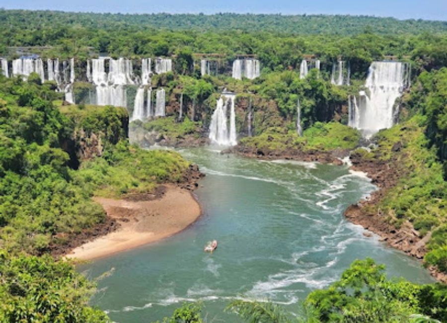 Experience the awe-inspiring power and beauty of Iguazu Falls, a UNESCO World Heritage site on the Argentina-Brazil border.