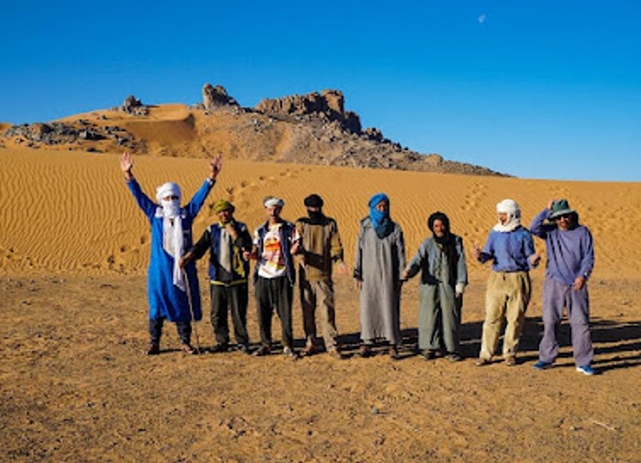 Discover the breathtaking Merzouga Desert, where adventure meets culture amidst towering sand dunes and stunning sunsets.