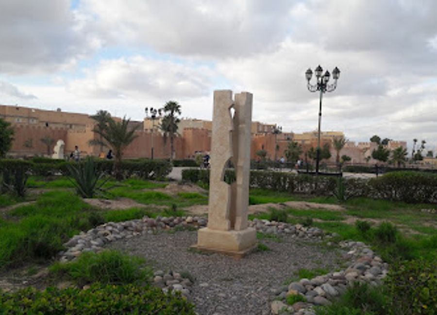 Experience the vibrant culture and stunning architecture of Place Bab Lahjer in Taroudant, a must-visit town square in Morocco.