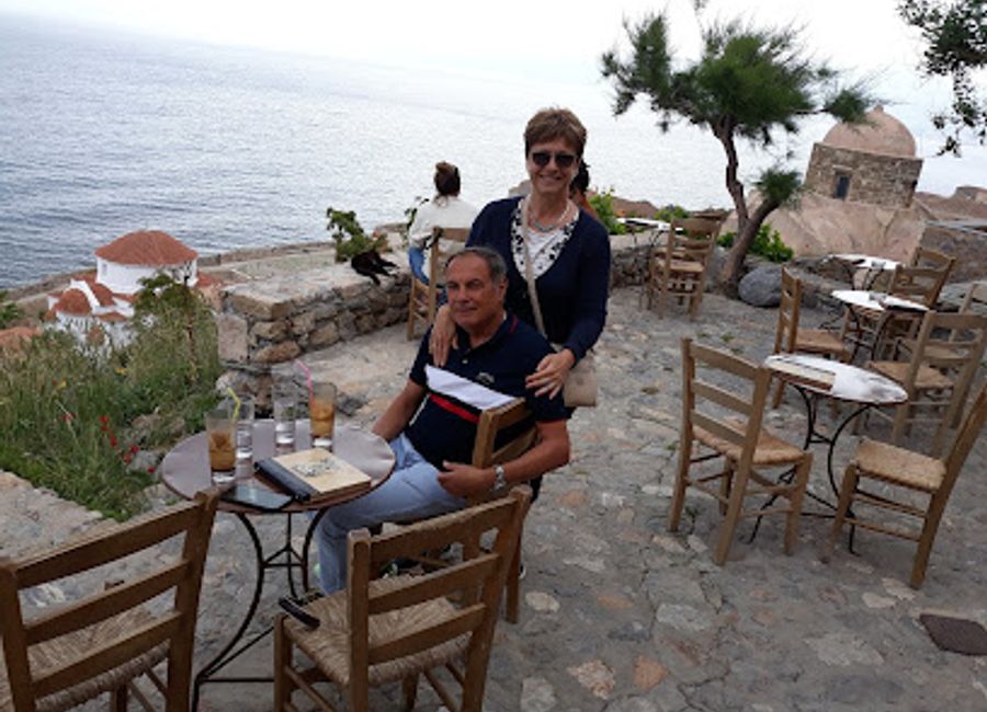 Experience the rich flavors and stunning views at Malvasia Café in Monemvasia, where tradition meets modern comfort.